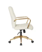 Mid-back Faux Leather Executive Office Chair with Arms and Base - Image 17