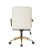 Mid-back Faux Leather Executive Office Chair with Arms and Base - Image 16