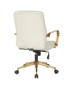 Mid-back Faux Leather Executive Office Chair with Arms and Base - Image 15