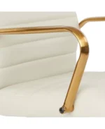 Mid-back Faux Leather Executive Office Chair with Arms and Base - Image 14