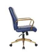 Mid-back Faux Leather Executive Office Chair with Arms and Base - Image 11