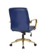 Mid-back Faux Leather Executive Office Chair with Arms and Base - Image 9
