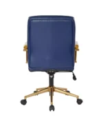 Mid-back Faux Leather Executive Office Chair with Arms and Base - Image 7