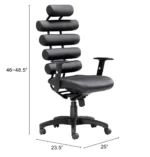 Unico Office / Gaming Chair - Black - Image 7