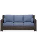 Viewport Outdoor Wicker 5-Pc. Seating Set (1 Sofa, 2 Chairs, 1 Coffee Table & Ottoman), with Sunbrella® Cushions - Image 7