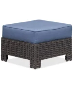 Viewport Outdoor Wicker 5-Pc. Seating Set (1 Sofa, 2 Chairs, 1 Coffee Table & Ottoman), with Sunbrella® Cushions - Image 14