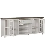 84" Dawnwood 2PC TV Console Set (84" Console and Fireplace) - Image 6