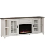 84" Dawnwood 2PC TV Console Set (84" Console and Fireplace)