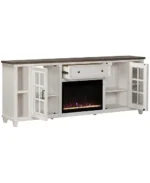 84" Dawnwood 2PC TV Console Set (84" Console and Fireplace) - Image 4