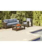 Viewport Outdoor Wicker 4-Pc. Seating Set (1 Sofa, 2 Chairs & Coffee Table ), with Sunbrella® Cushions (Copy) - Image 9