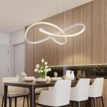 Pendant Light, Black Ring Pendant Light Modern LED Ceiling Lamp Chandelier 46W dimmable - Image 6
