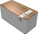 Klipsch The One Plus Premium Bluetooth Speaker System with Two 2.25” Full Range Drivers, 4.5” Woofer, Bluetooth 5.3 with Up to 40 ft. of Distance, Walnut