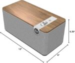 Klipsch The One Plus Premium Bluetooth Speaker System with Two 2.25” Full Range Drivers, 4.5” Woofer, Bluetooth 5.3 with Up to 40 ft. of Distance, Walnut - Image 7