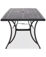 St Croix Outdoor 7-pc Outdoor Dinning Set-Rust Proof Cast Aluminum Frame (6 Swivel Chair & Table) - Image 4