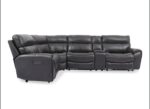 Hutchenson 119.5" 5-Pc, Zero Gravity Leather Sectional with Power Recliners and Console - Image 4