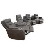 Jabarr 7-Pc. Beyond Leather Theater Seating with 3 Consoles - Image 9