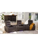 Jabarr 7-Pc. Beyond Leather Theater Seating with 3 Consoles - Image 4