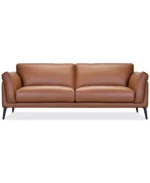 Keery 5 Seater Rich Leather Set ( Sofa, Chair & Ottoman) - Image 11