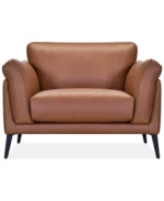 Keery 5 Seater Rich Leather Set ( Sofa, Chair & Ottoman) - Image 8