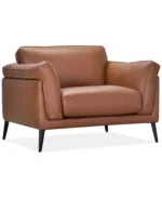 Keery 5 Seater Rich Leather Set ( Sofa, Chair & Ottoman) - Image 9