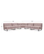 Kathya 157" 5-Pc. Fabric Modular Sectional - Image 3