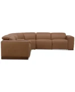 Lovro 6-Pc. Leather Sectional with 2 Power Motion Chairs & 1 Console - Image 2
