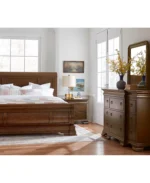 Nelman King Bed 5pc Set (Bed, Dresser, 2 Nightstand & Mirror)