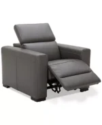 Nevio 39" Leather Power Recliner with Rachet Headrest - Image 3