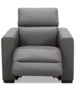 Nevio 39" Leather Power Recliner with Rachet Headrest - Image 5