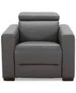 Nevio 39" Leather Power Recliner with Rachet Headrest
