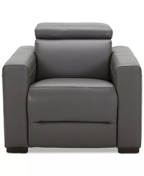 NEVIO 4 Nevio 39" Leather Power Recliner with Rachet Headrest - Image 1