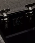 Olper 6-Pc. Fabric Zero Wall Sectional Sofa with Two Power Motion Pieces & Console - Image 11