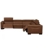 Rinan 125" 5-Pc. Leather Sectional with 2 Power Recliners - Image 3