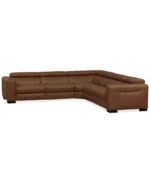 Rinan 125" 5-Pc. Leather Sectional with 2 Power Recliners - Image 5