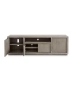 Tivie 84" Wood Entertainment Console - Color:Mineral - Image 4