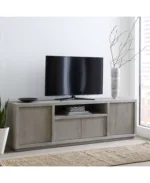 Tivie 84" Wood Entertainment Console - Color:Mineral - Image 3