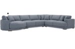 Vasher 166” 6 Seater Fabric Sectional Sofa with Cuddler. - Image 4