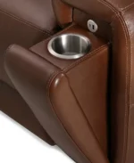 Varsani 6 Seater (Sofa, Loveseat, Chair) Zero Gravity Leather Sofa with Console, Power Recliners, Headrest, USB C charging - Image 16