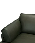 Keery 112" 2-Pc. Leather Sectional with Chaise - Color: Moss - Image 2