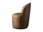 Kira Swivel Faux Leather Dining Chair - 6pc - Image 4