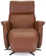 Lennix Leather TV Recliner with Massage - Color:Warm Brown - Image 11