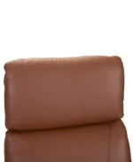 Lennix Leather TV Recliner with Massage - Color:Warm Brown - Image 8