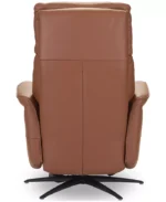 Lennix Leather TV Recliner with Massage - Color:Warm Brown - Image 3