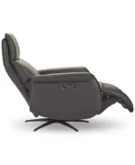 Lennix Leather TV Recliner with Massage - Color:Dark Chocolate - Image 12