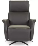 Lennix Leather TV Recliner with Massage - Color:Dark Chocolate
