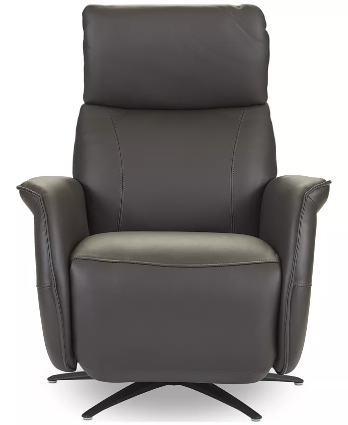ln Lennix Leather TV Recliner with Massage - Color:Dark Chocolate - Image 1