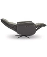 Lennix Leather TV Recliner with Massage - Color:Dark Chocolate - Image 2