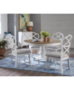 Mandeville 5 Pc. Dining Set (Round Table & 4 X-Back Chairs)