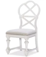 Mandeville 5 Pc. Dining Set (Round Table & 4 X-Back Chairs) - Image 4