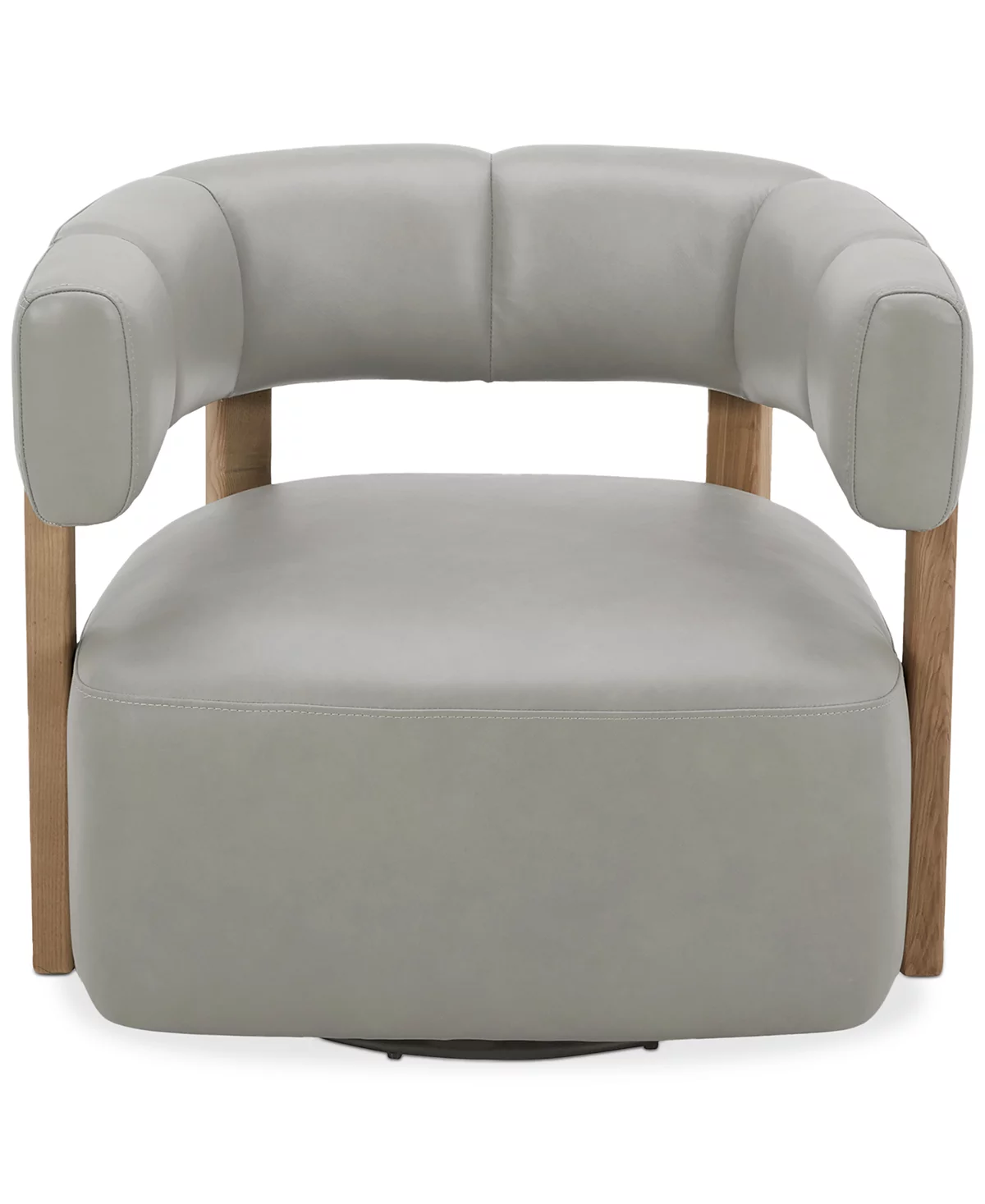orsha 1 Orsha 32" Leather Accent Swivel Chair - Image 1